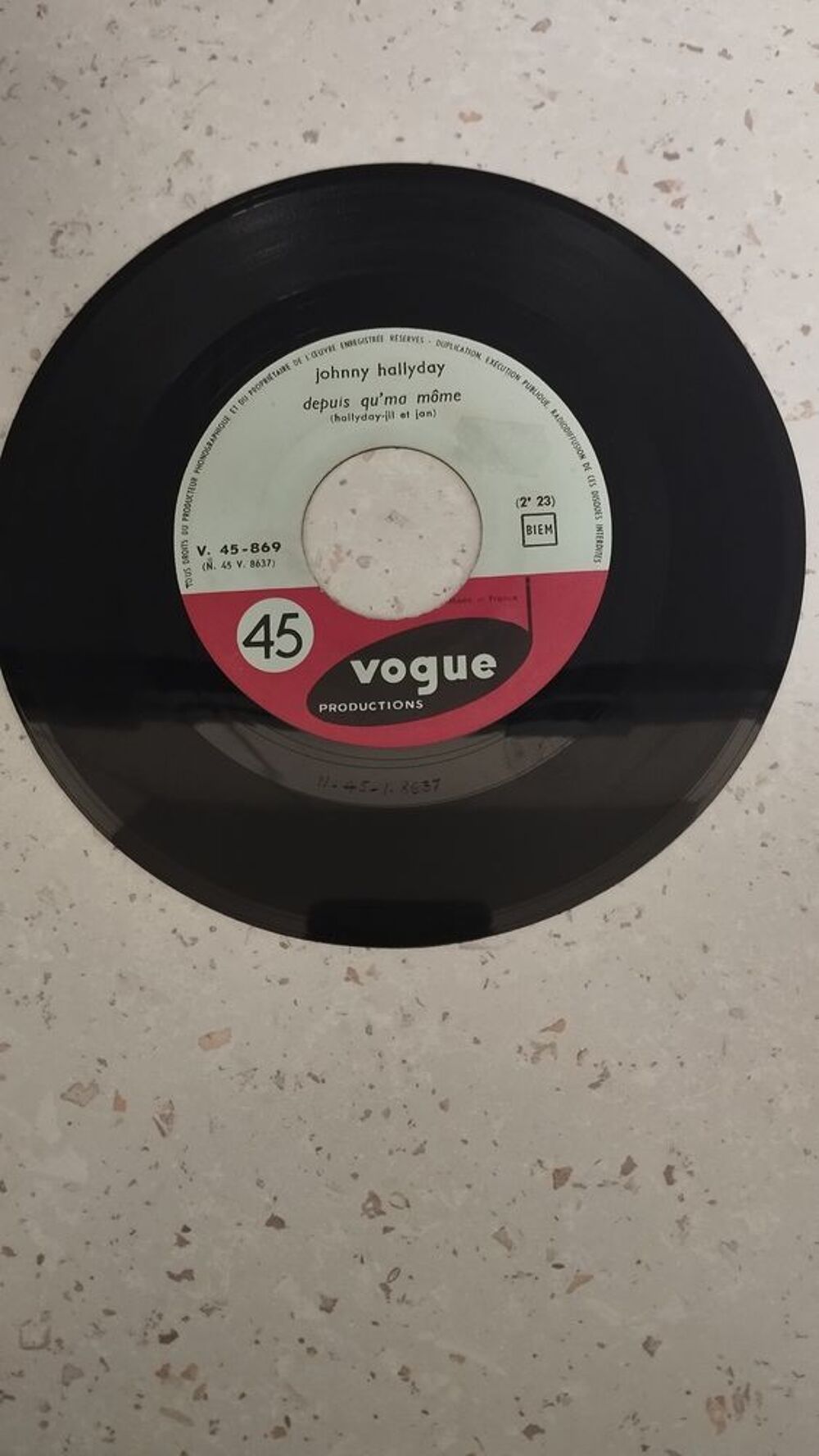 Johnny Hallyday 45 tours LAISSE LES FILLES CD et vinyles