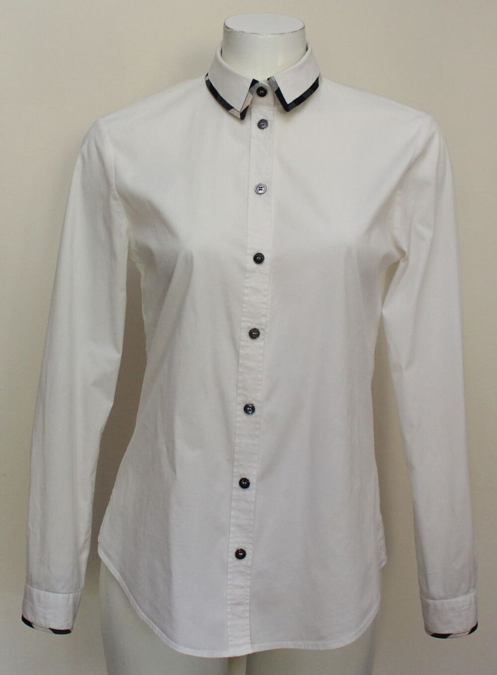 Chemise blanche et clan BURBERRY T.38 Fr Vtements