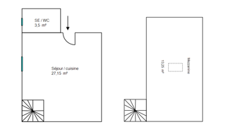  Appartement à louer 2 pièces 44 m² Narbonne