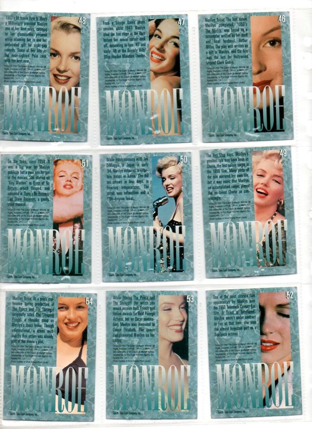 CARTES DE COLLECTION 