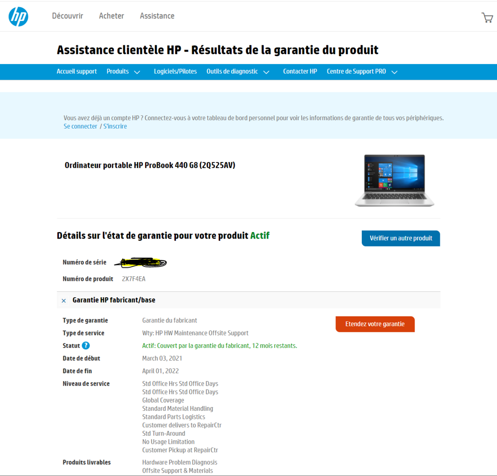 HP ProBook 440 G8 100% NEUF Matériel informatique