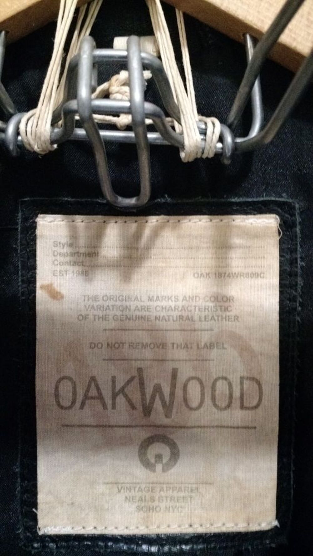 Veste blazer OAKWOOD 100% cuir Buffle Tail/M Vêtements