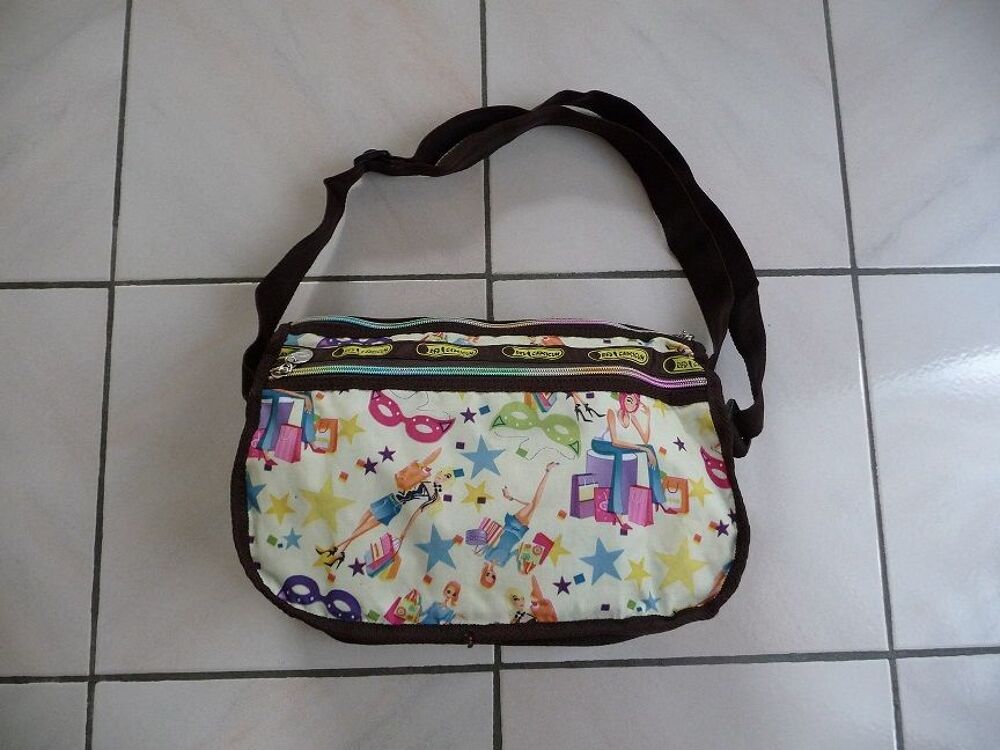 Sac besace motifs shopping RED CAPSICUM - N E U F Maroquinerie