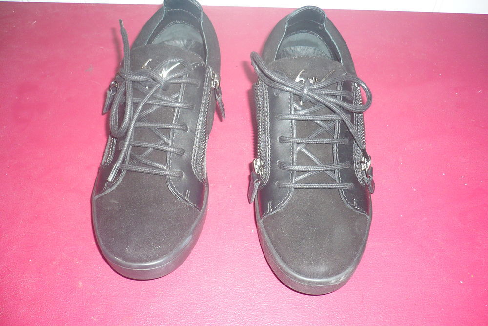 BASKET NOIR NEUVE GUISSEPPE ZANOTTI DESIGN TAILLE 35 Chaussures