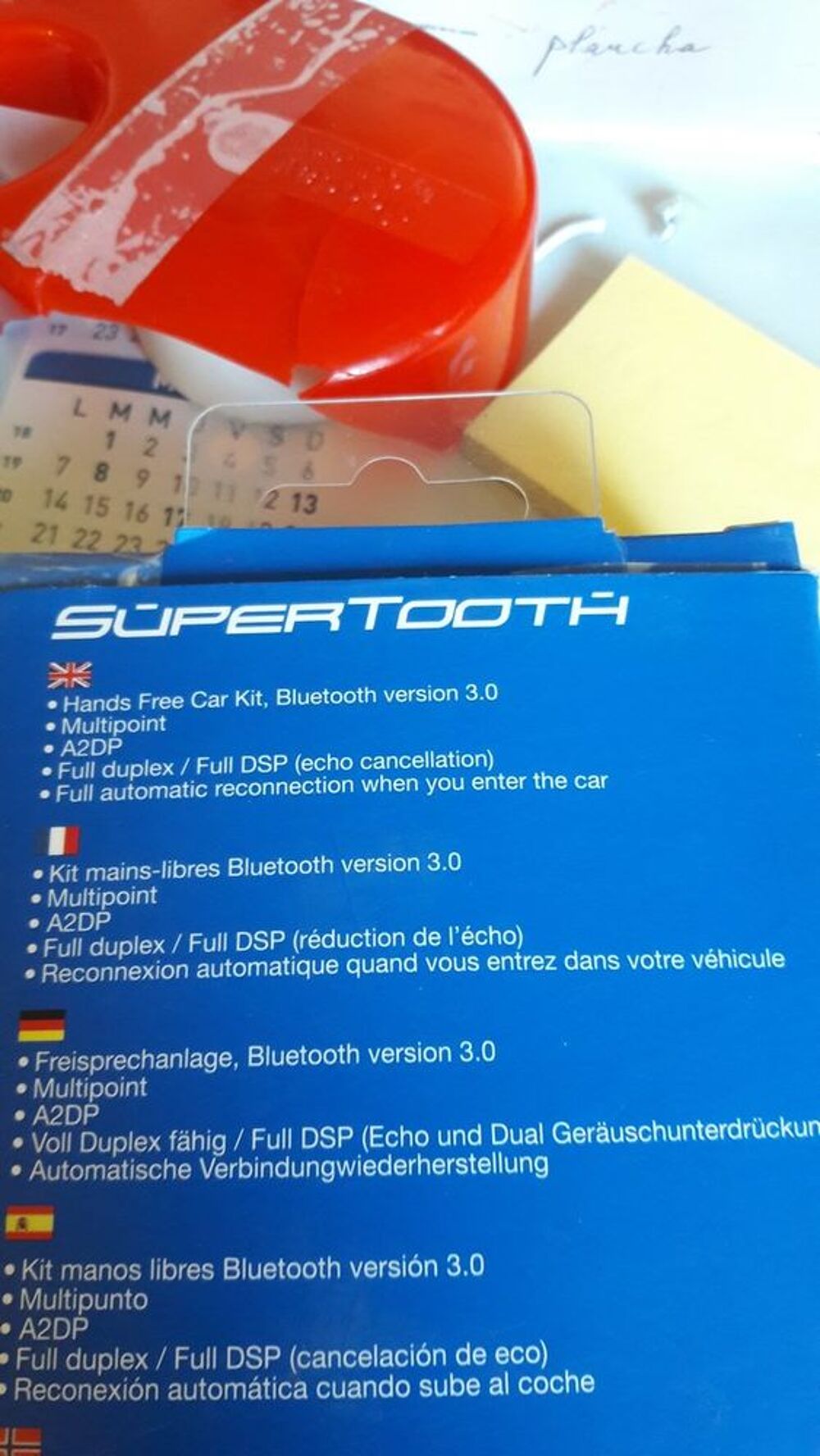 Kit mains libres Bluetooth SuperTooth Crystal Téléphones et tablettes