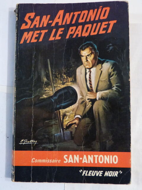 SAN ANTONIO MET LE PAQUET  roman policier 4 Brest (29)