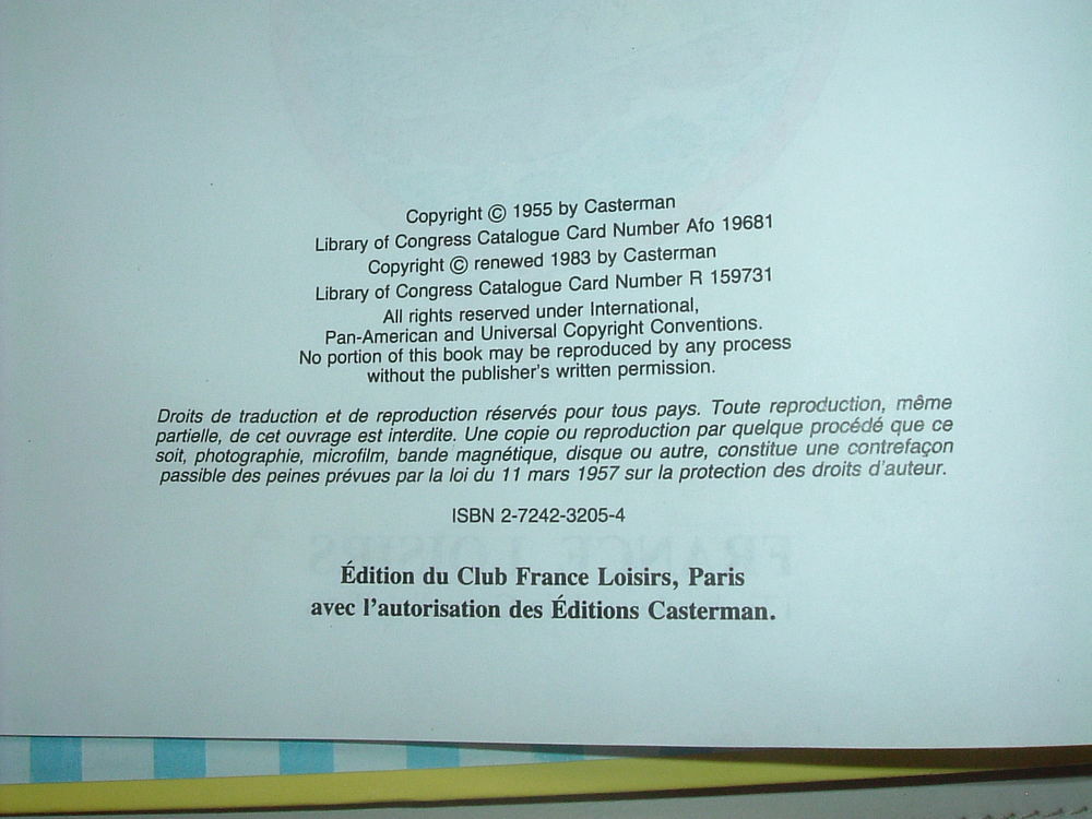 Double Album Tintin " Les Cigares du Pharaons " et " Le Lotu Livres et BD
