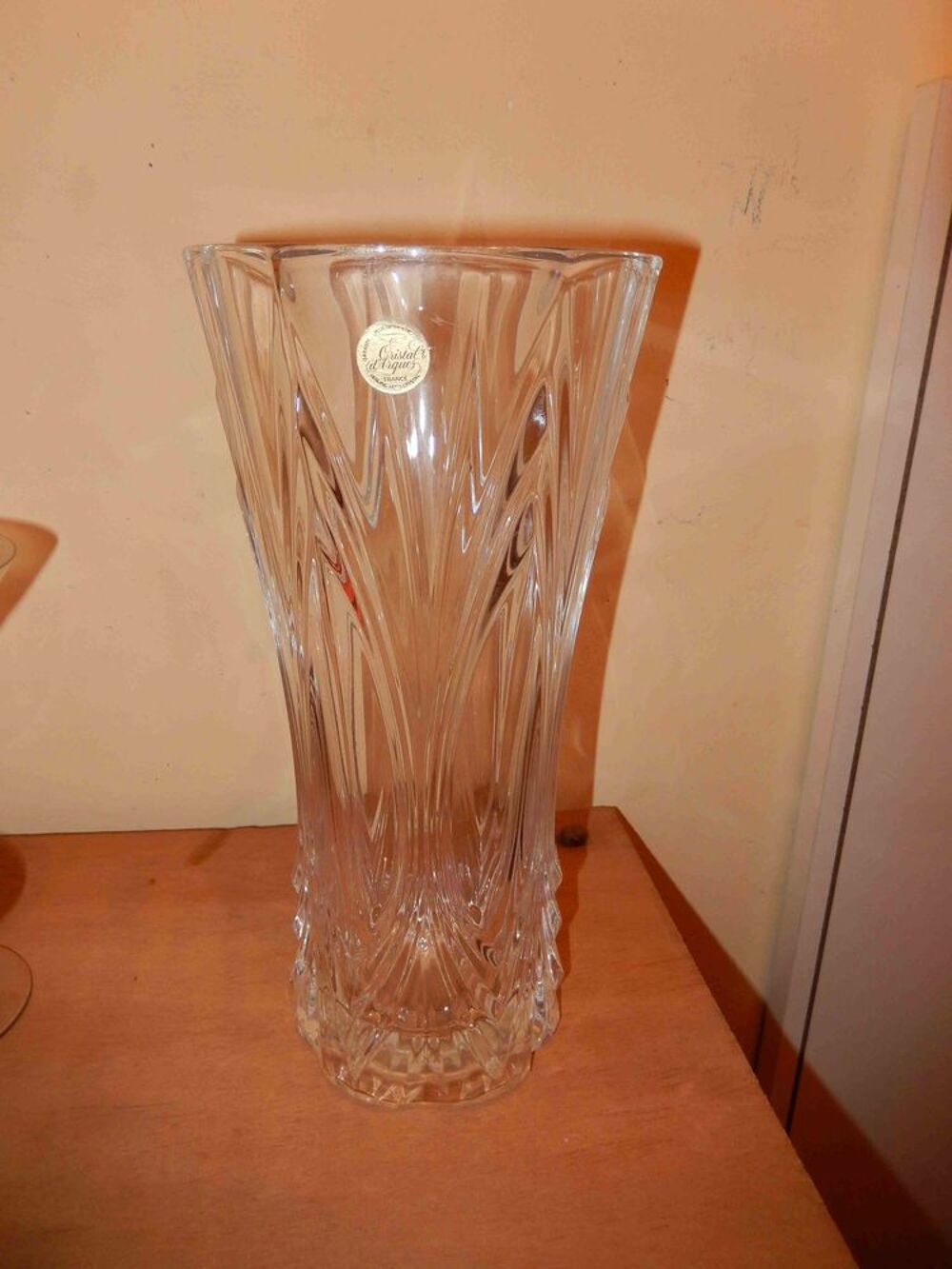 Vase Cristal d'Arques 30 cm Décoration
