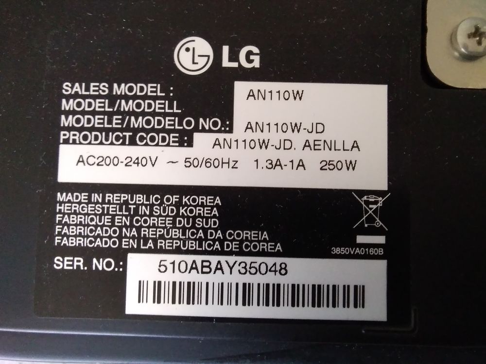 R&eacute;troprojecteur LG Photos/Video/TV