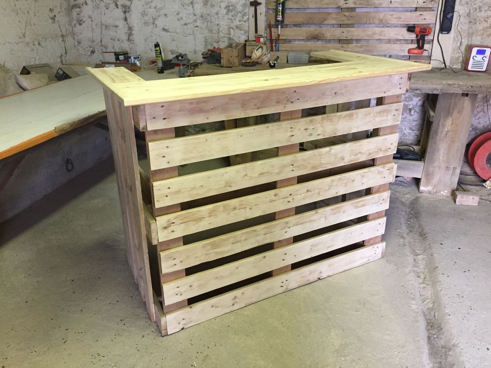 Bar en palette Meubles