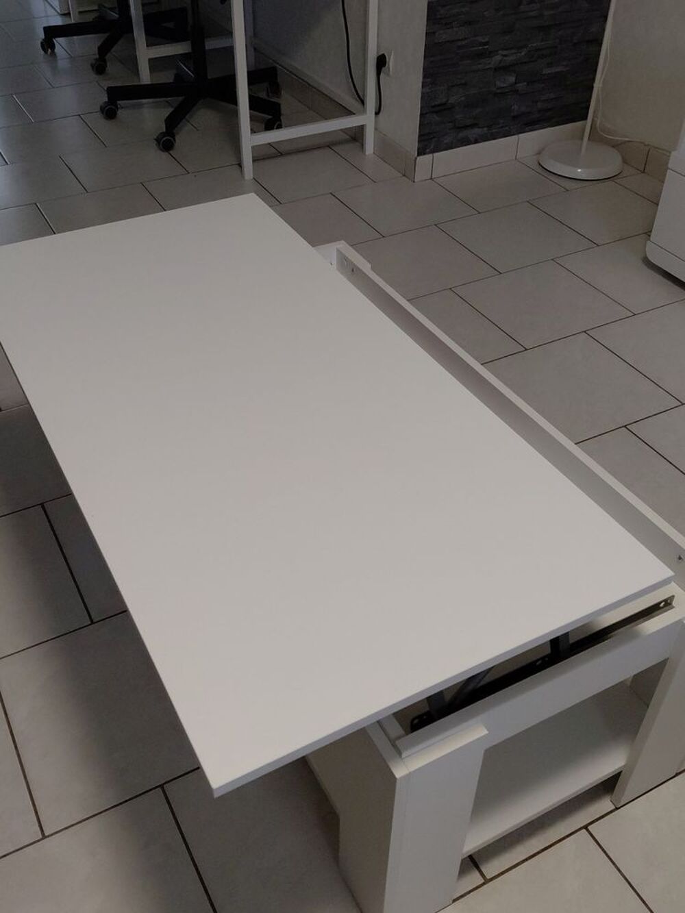 Table de salon blanche Meubles