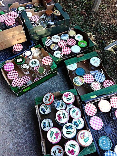 Lot de 12 Pots à confiture 370g vides Monnetier-Mornex (74)
