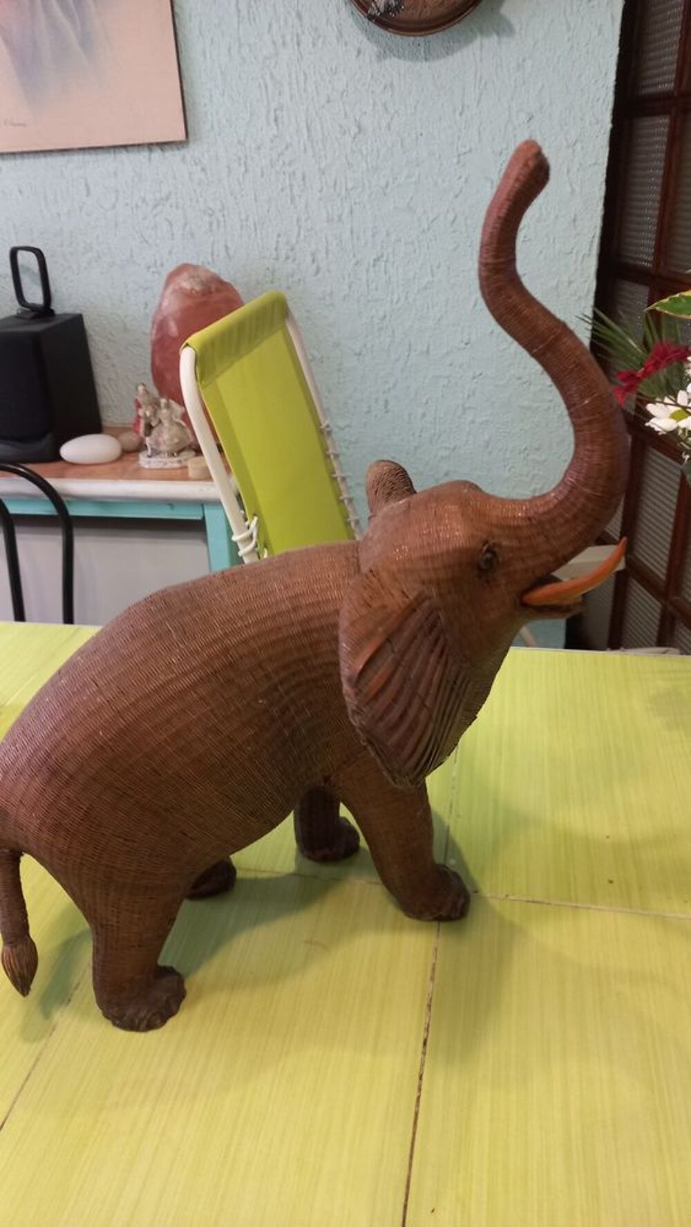 BOITE ELEPHANT EN OSIER MARIO LOPEZ TORRES Décoration