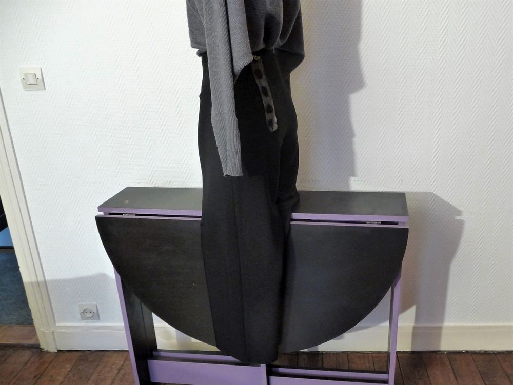 Pantalon Droit Noir en 98% Viscose- Taille XS- Biche de B&egrave;re Vêtements