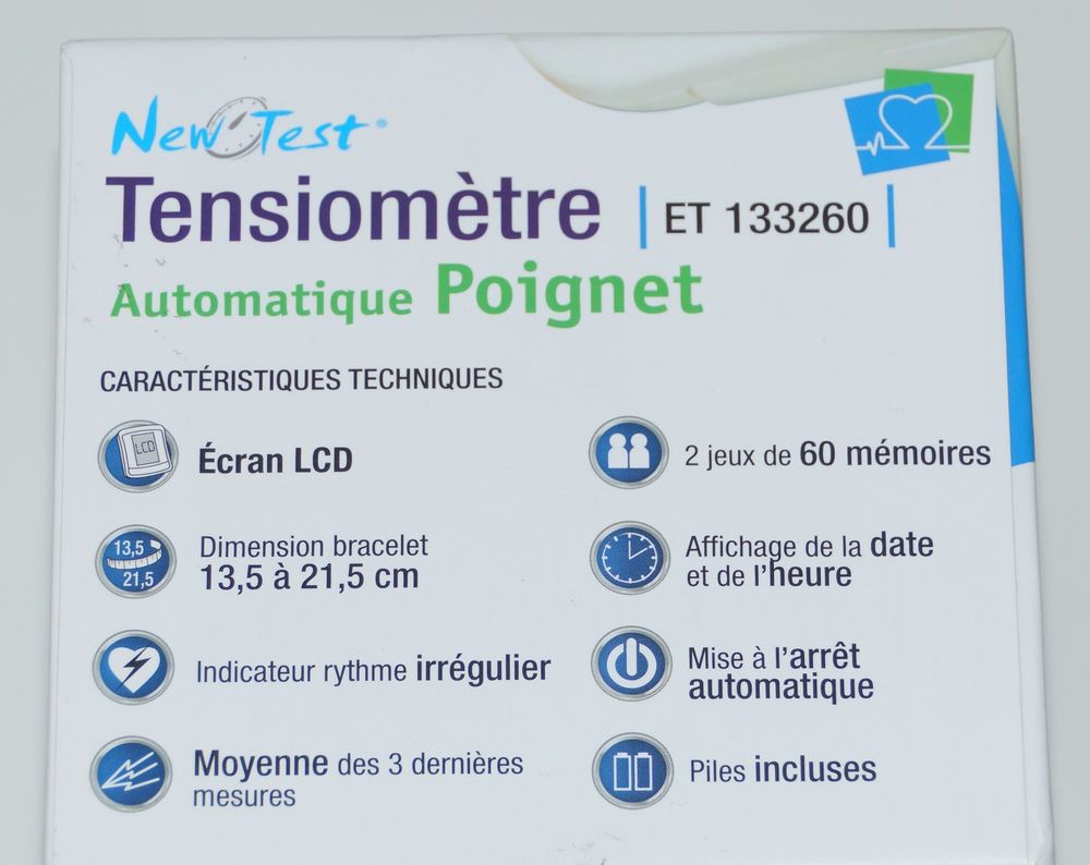 TENSIOMETRE AUTOMATIQUE DE POIGNET Electrom�nager