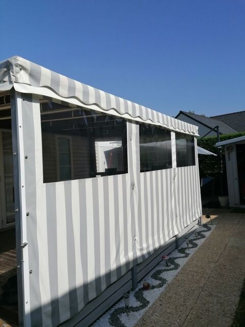 façade bâche de terrasse de mobil home 300 Assérac (44)