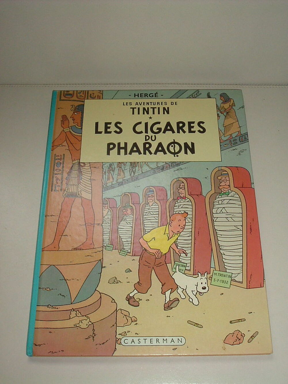 BD Tintin " Les Cigares du Pharaons " dos bleu Livres et BD
