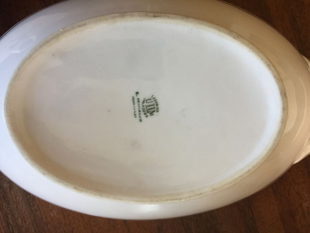 Soupi&egrave;re Porcelaine de Limoges" Rousseau " Décoration