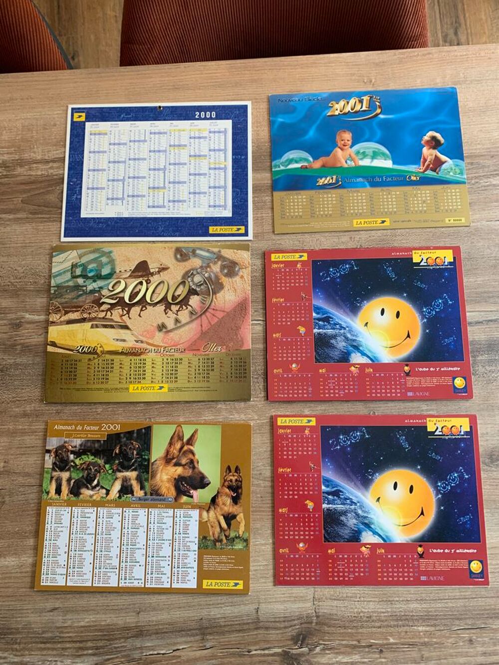 Lot de 6 calendriers 