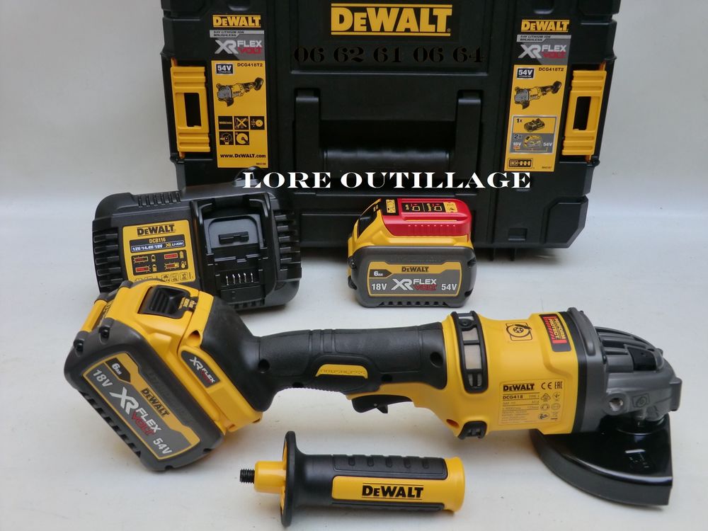 DeWALT DCG418 - Meuleuse / Disqueuse 54v Bricolage