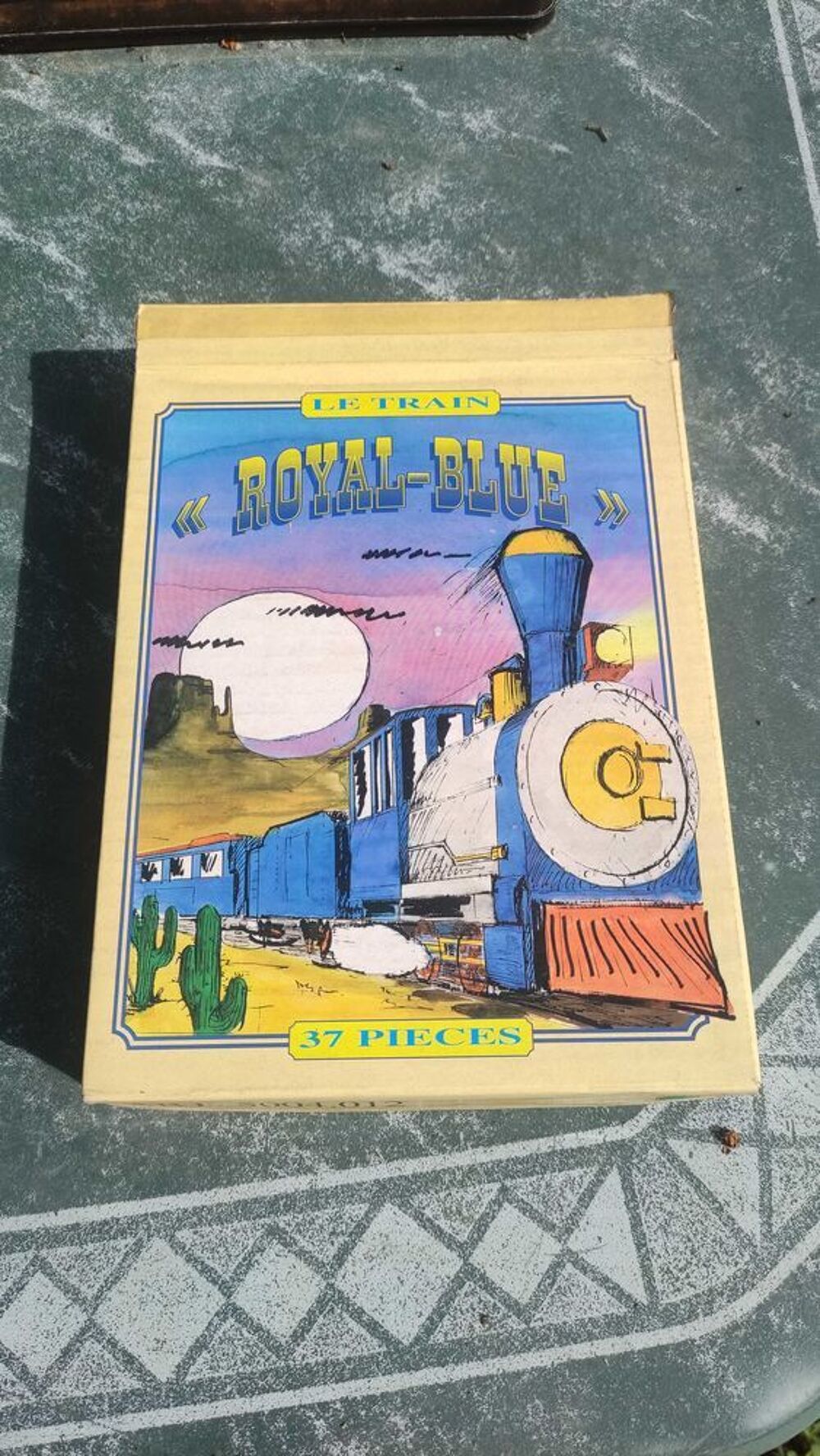 Train miniature Royal Blue 