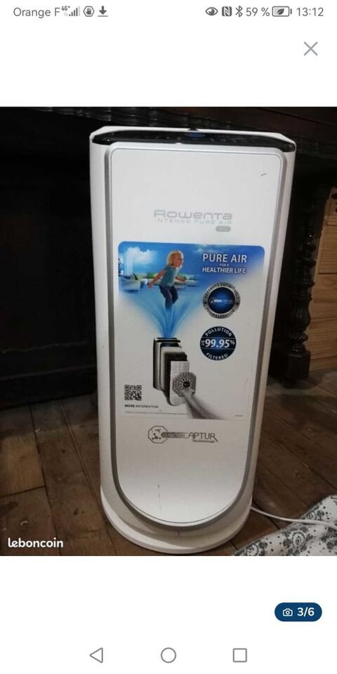 ventilateur purificateur d'air Rowenta Intense Pure Air Maisons-Alfort (94)