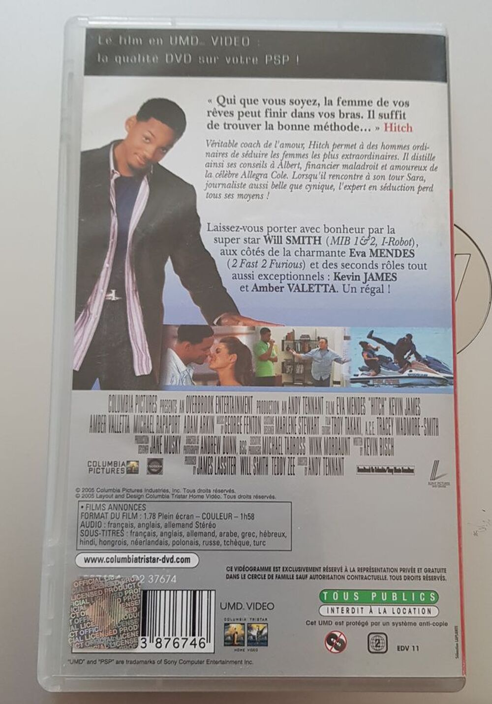 Hitch en Umd Vid&eacute;o pour PSP Consoles et jeux vidéos