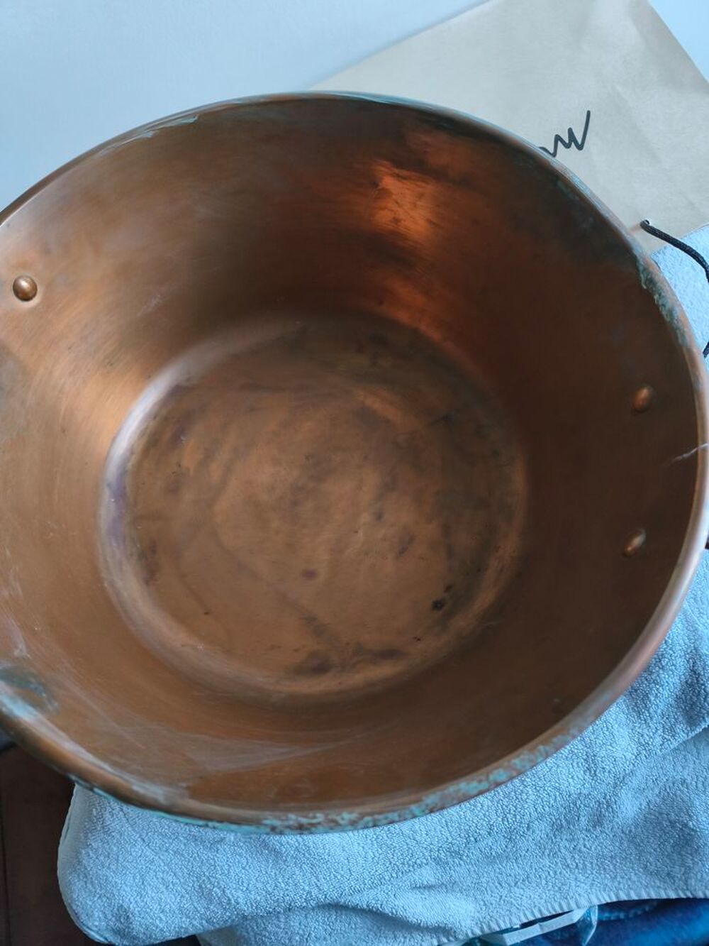 Bassine &agrave; confiture cuivre diam&egrave;tre 40 cm, Décoration