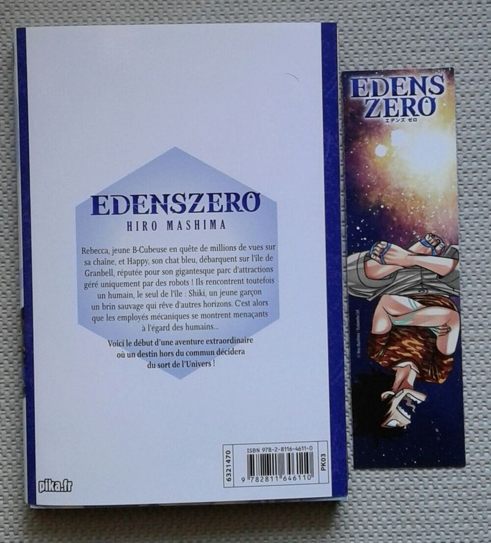 livre manga "Edenszero" + 1 marque page Edens Zero Livres et BD
