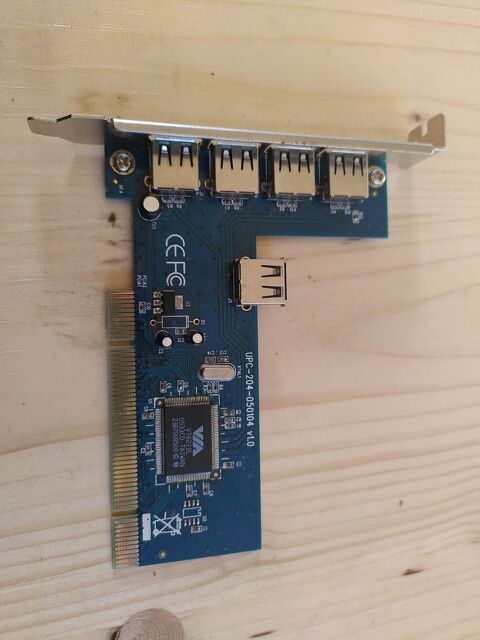 Carte contr�leur USB 2.0 PCI Peabird 4+1 ports 9 Toulouse (31)