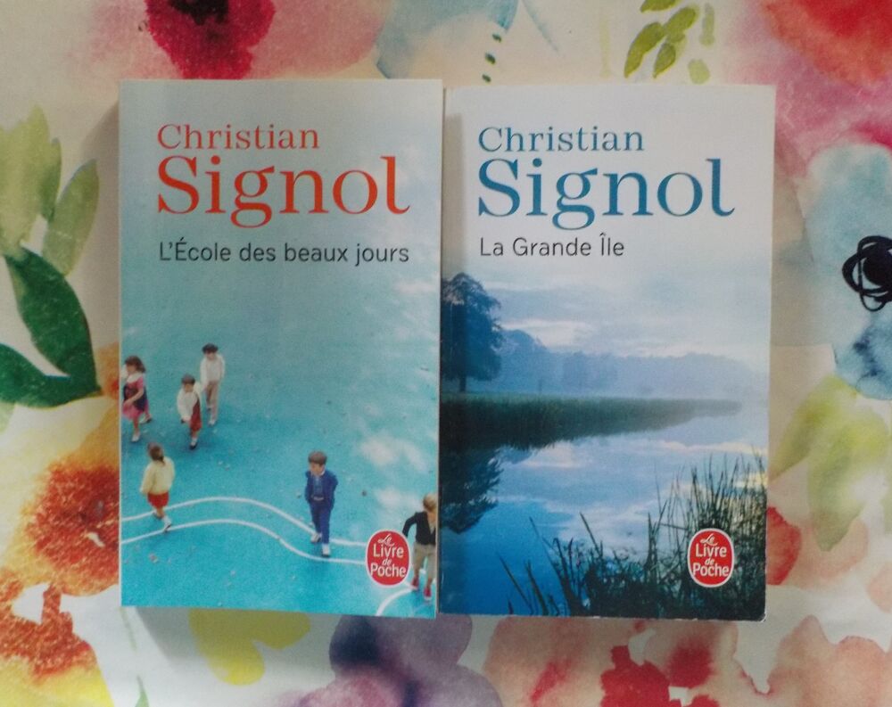 2 Christian SIGNOL La Grande Ile et L'&eacute;cole des beaux jours Livres et BD