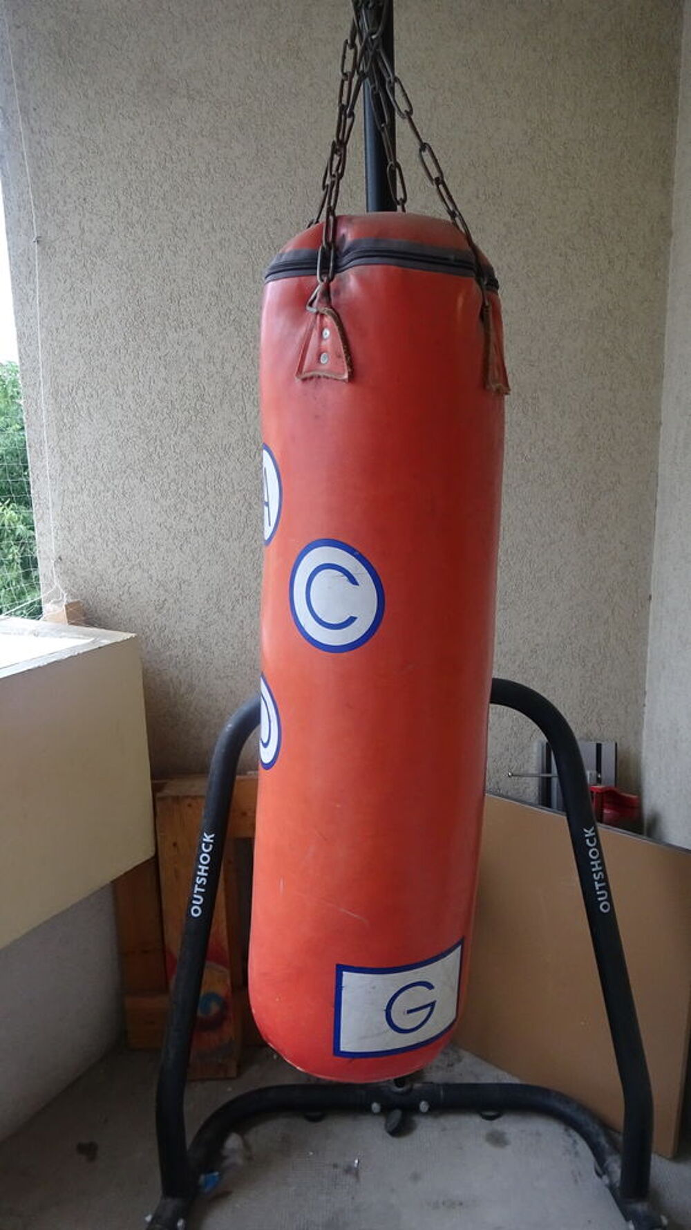 sac de frappe avec support Sports