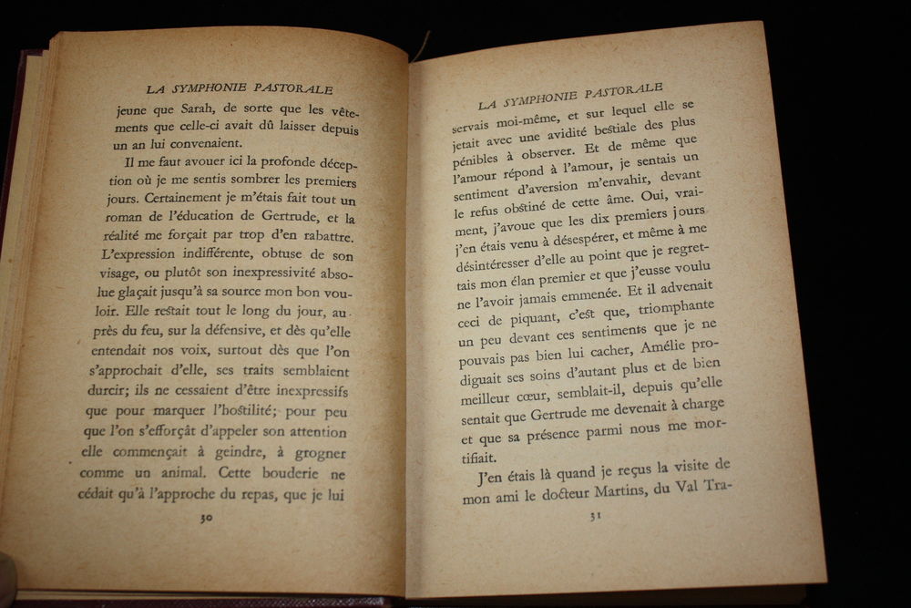 LA SYMPHONIE PASTORALE - ANDRE GIDE - Collection Pourpre - Livres et BD
