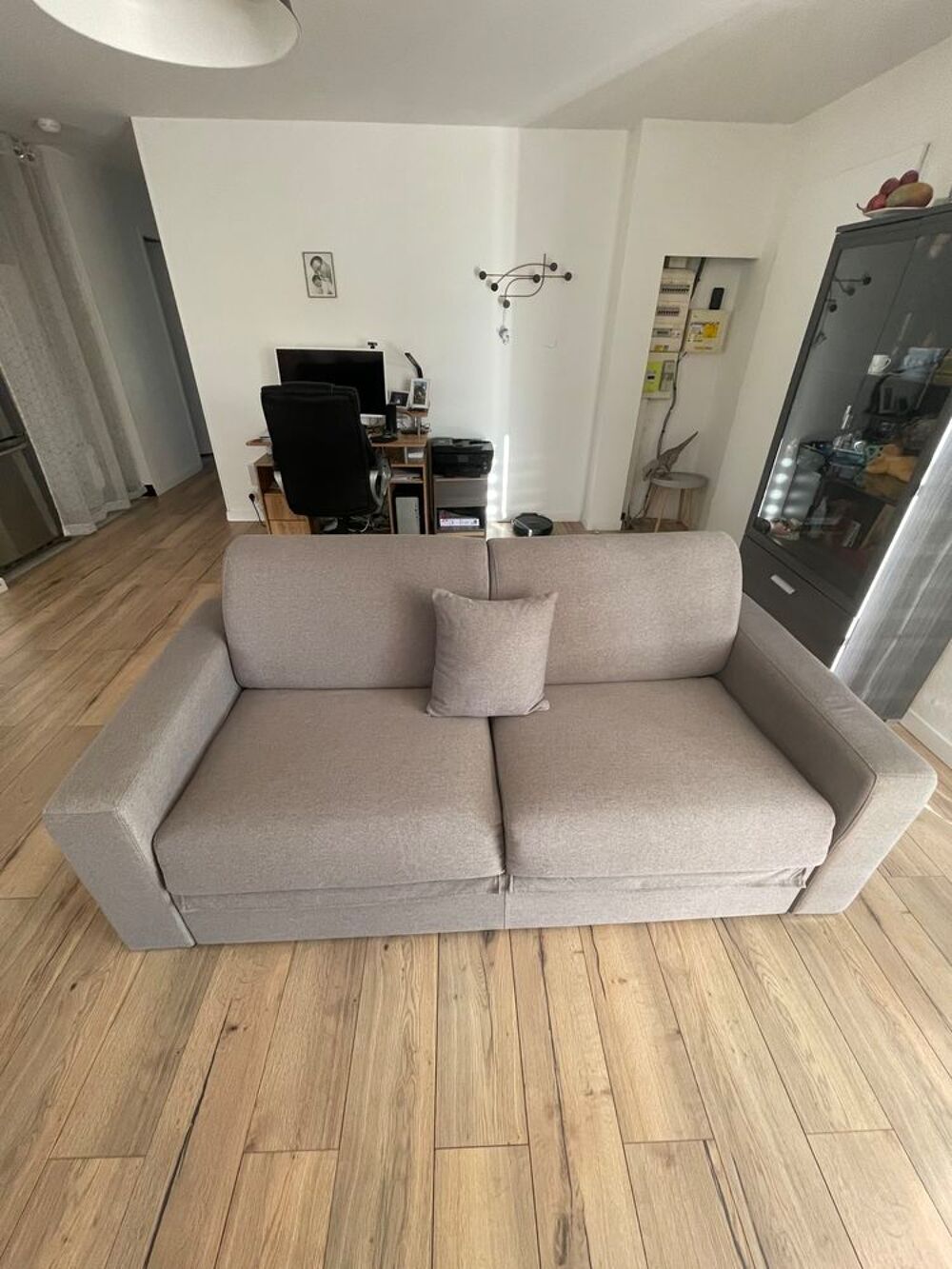 Canap&eacute; convertible gris Meubles