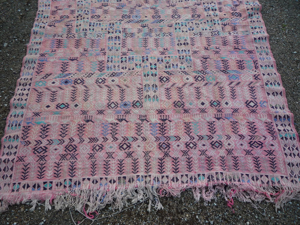 Tapis kilim ancien,Touareg/Mongolie/chameau Décoration