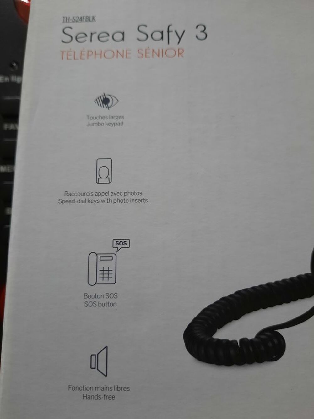 T&eacute;l&eacute;phone fixe senior Téléphones et tablettes