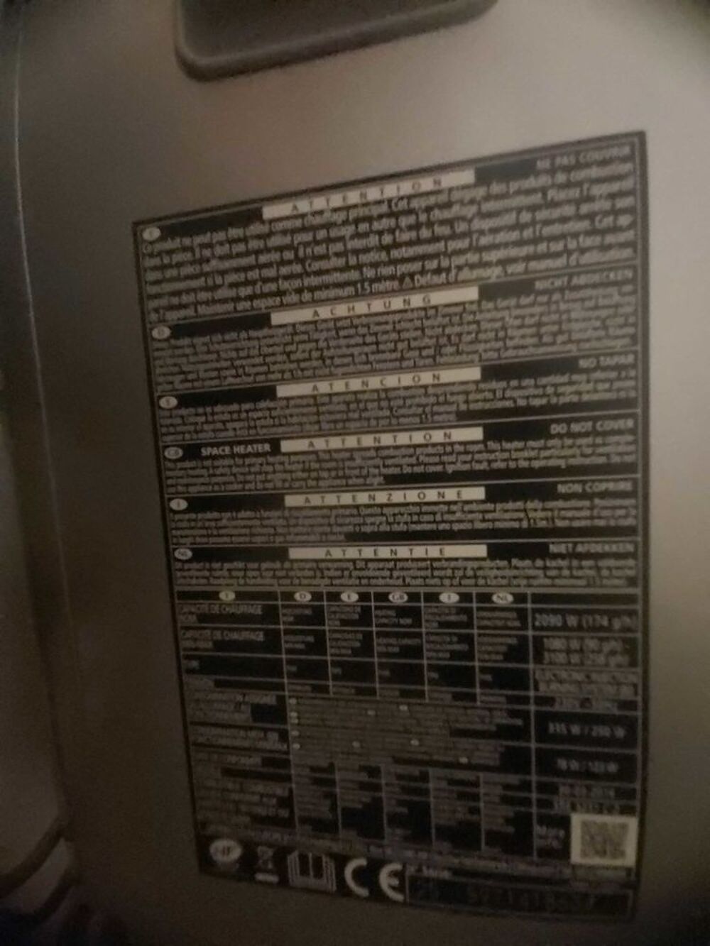 Chauffage po&ecirc;le p&eacute;trole 50/120m2 Electroménager