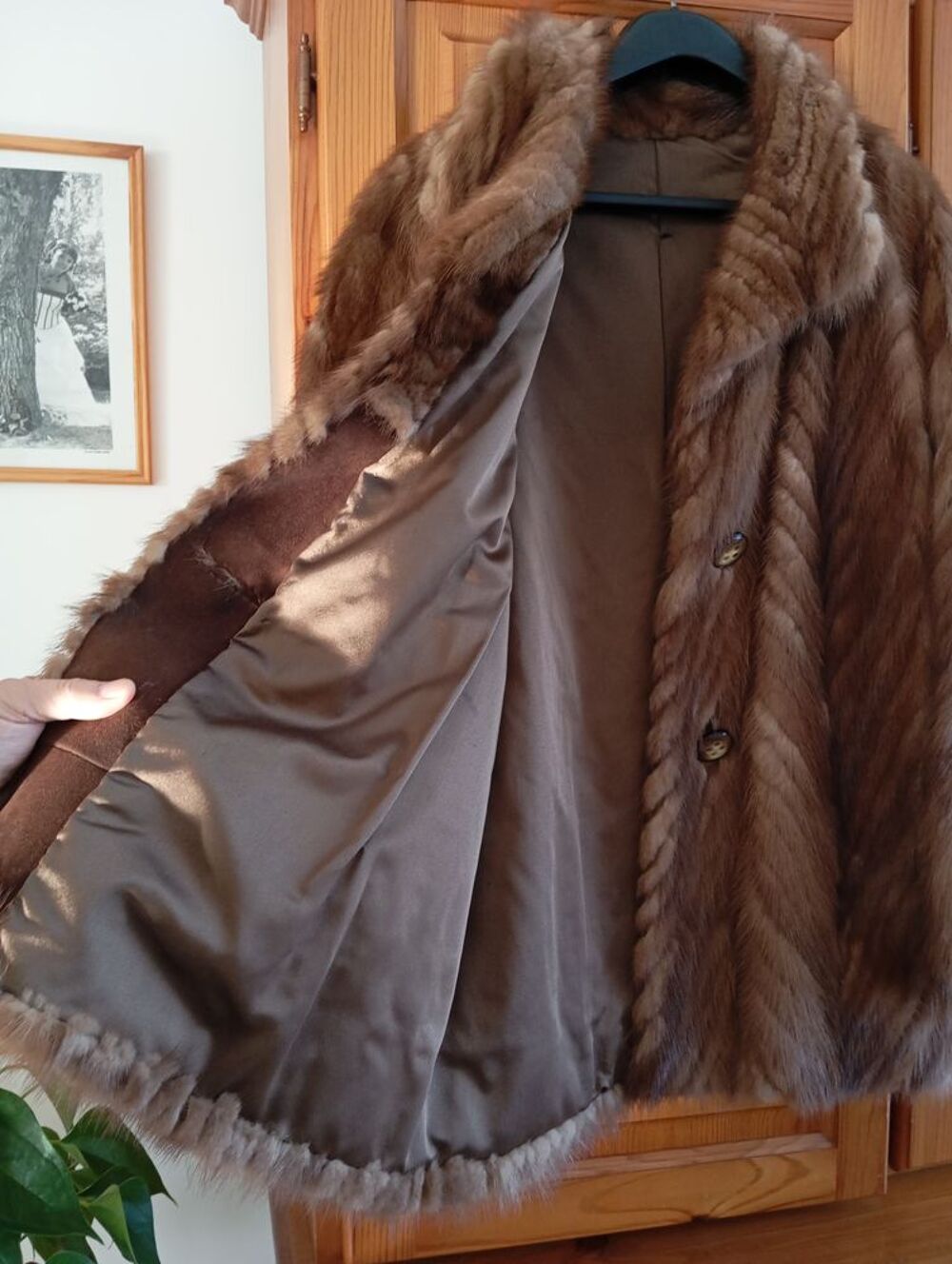 Veste fourrure femme , Vison v&eacute;ritable Vêtements