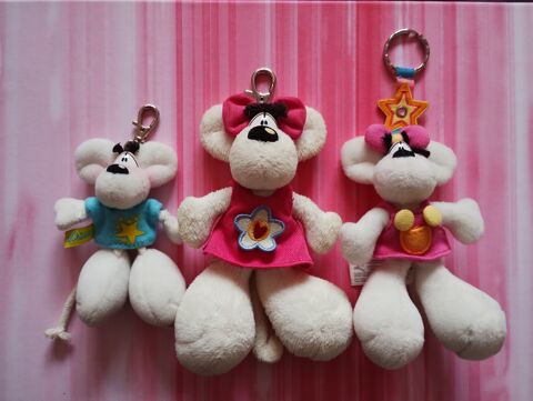 Lot de 3 Porte-cls Diddl en peluche 10 Villejuif (94)