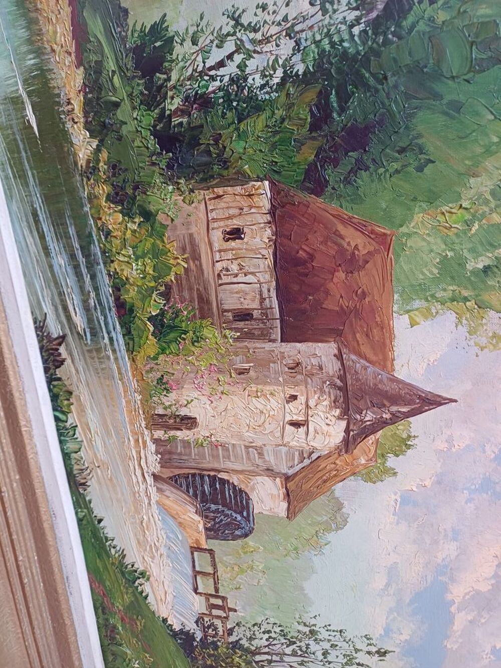 Tableau sign&eacute; achet&eacute; sur les quais de seine Décoration