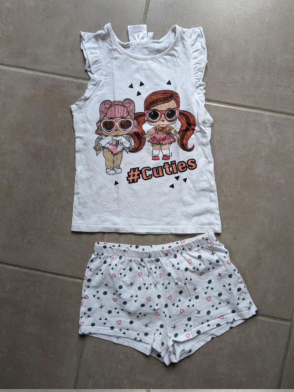 Pyjama short &eacute;t&eacute; fille Poup&eacute;e LOL 8 ans Vtements enfants