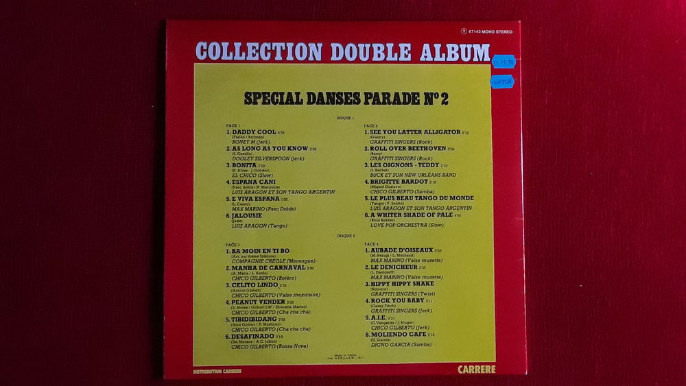 Disque vinyle double 33 tour Sp&eacute;cial danse parade CD et vinyles