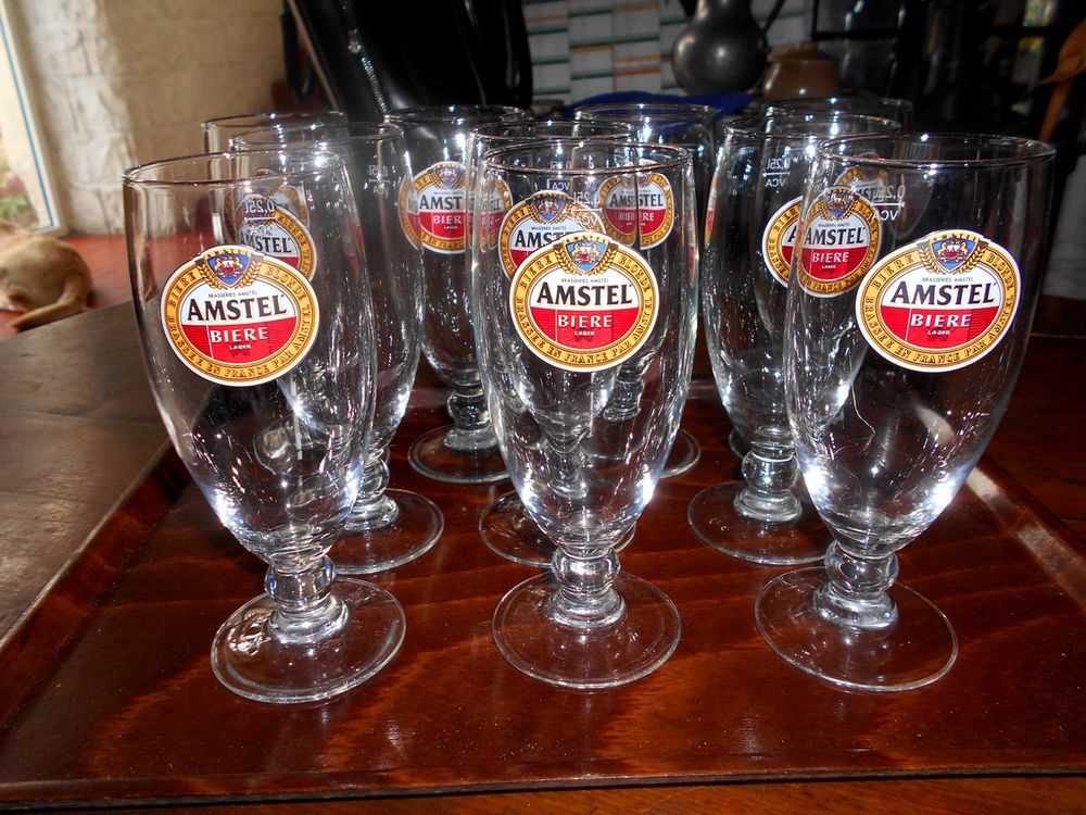 Verre &agrave; bi&egrave;re "Calice" AMSTEL 25 cl Décoration