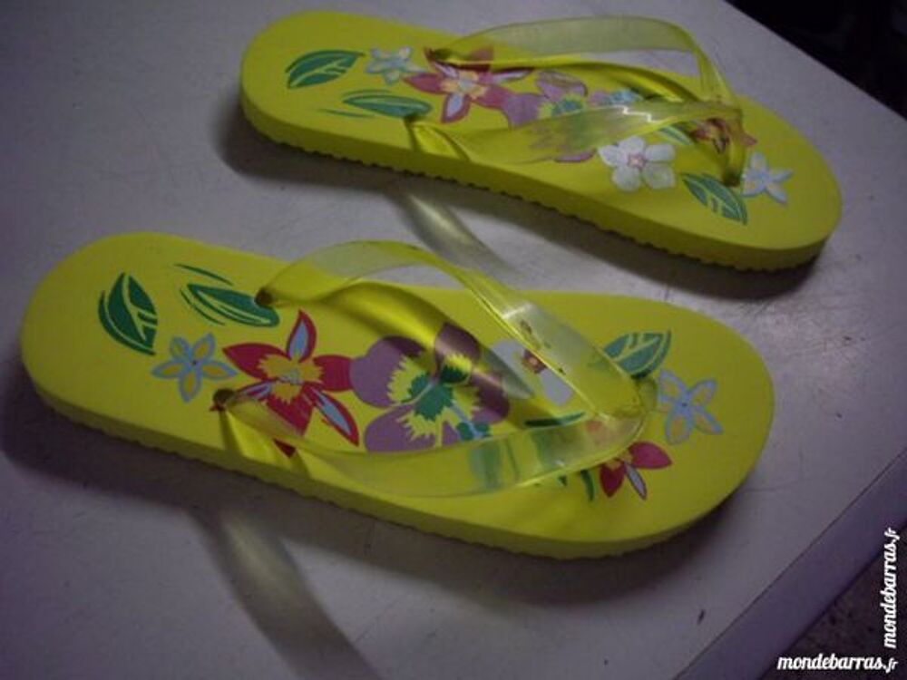 Tongs Jaune pointure 39 -neuves &agrave; 2 € Chaussures
