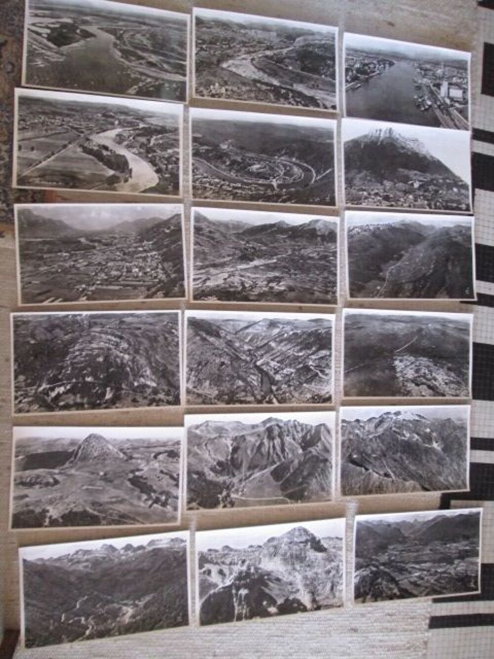 Photos a&eacute;riennes noir et blanc Lapie 