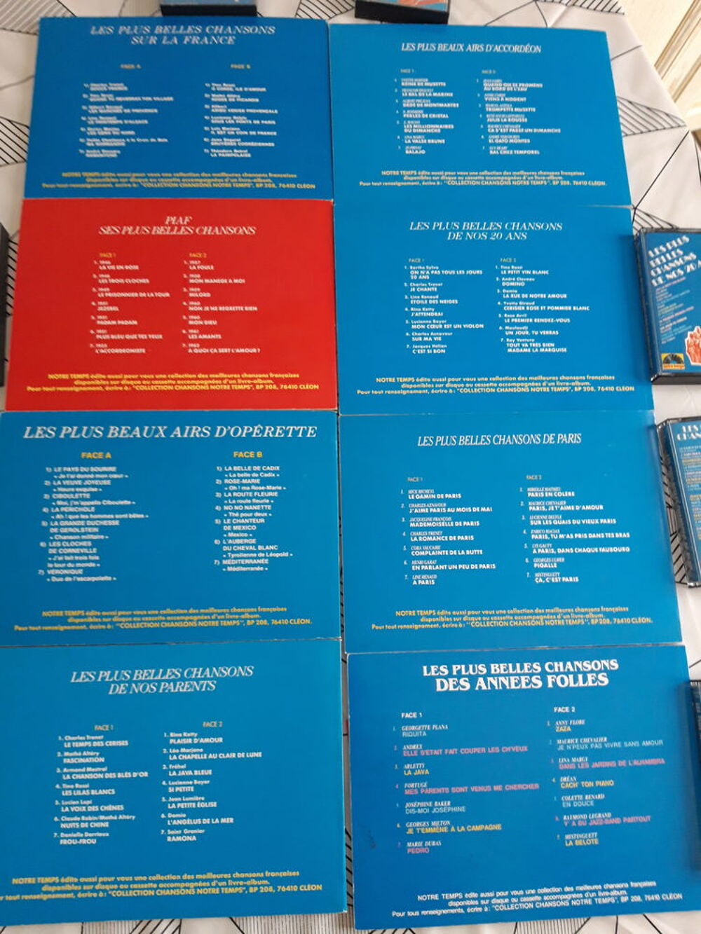 Collection livres et cassettes Notre Temps CD et vinyles