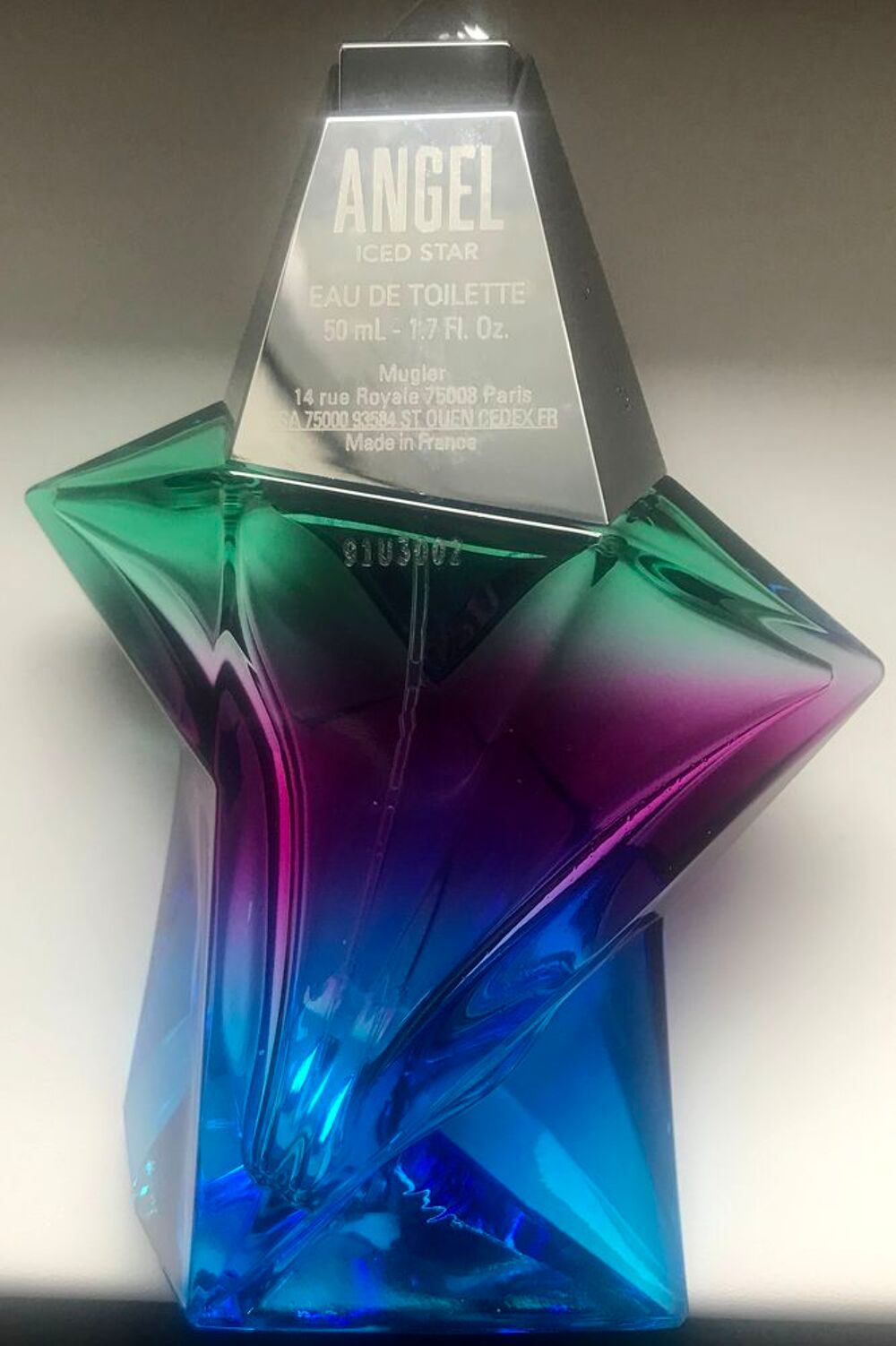 flacon vide Angel Iced Star &eacute;dition limit&eacute;e de Mugler 