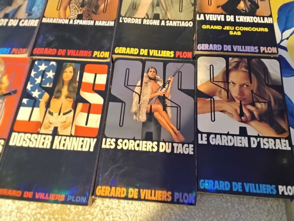 25 SAS de G&eacute;rard de Villiers Livres et BD