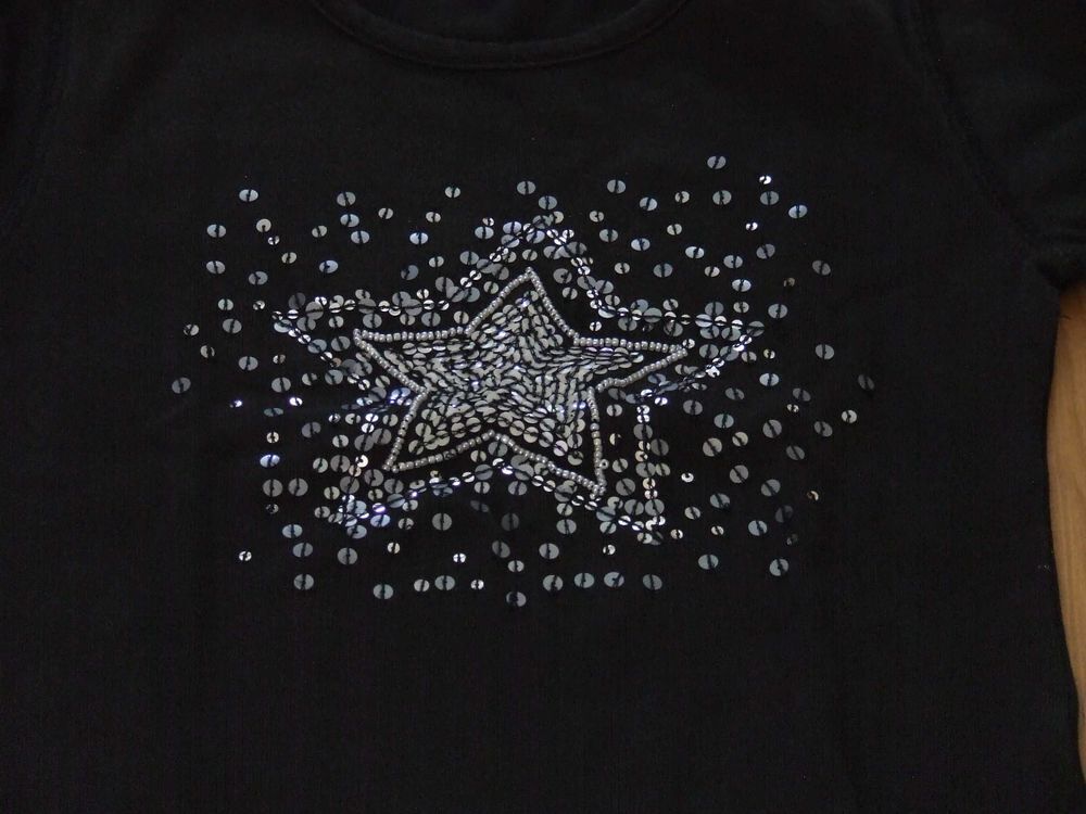 Tee-shirt manches longues, OKAIDI, Noir, 7&nbsp;ans, TBE Vêtements enfants