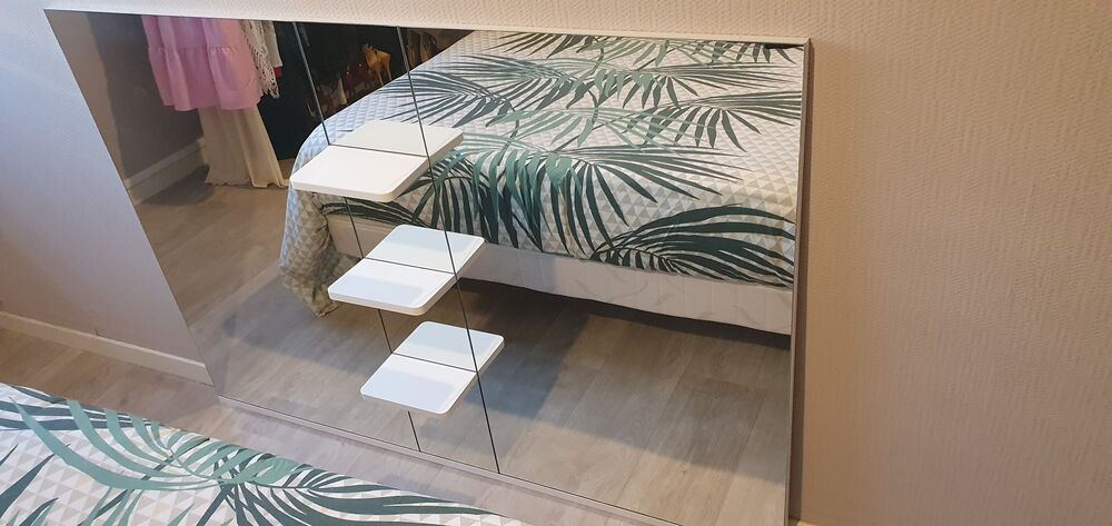 Miroir de salle de bain avec petite &eacute;tag&egrave;re Meubles